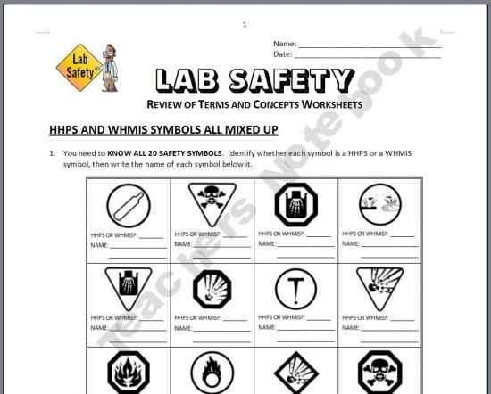 Lab Safety Scenarios Worksheet Answers or Lab Safety Review Worksheets 6th 8th Grade