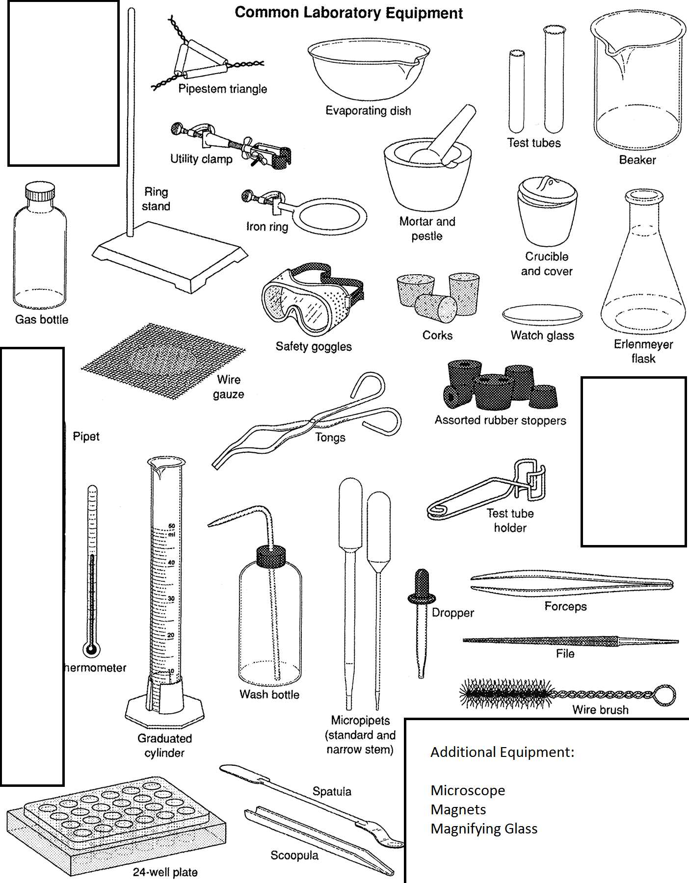 Laboratory Apparatus Worksheet Along with Of Biology Lab Equipment Spacehero