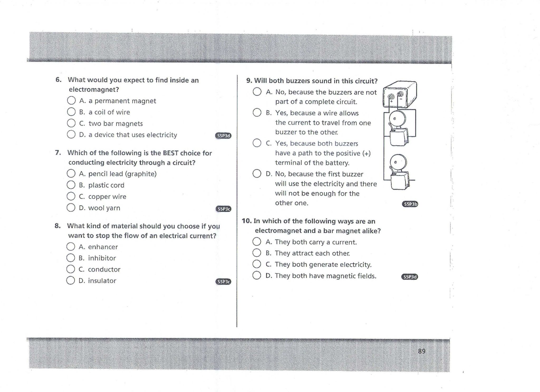 Magnets and Magnetism Worksheet Answers Also Electricity and Magnetism Peeples Elementary 5th Grade Website In