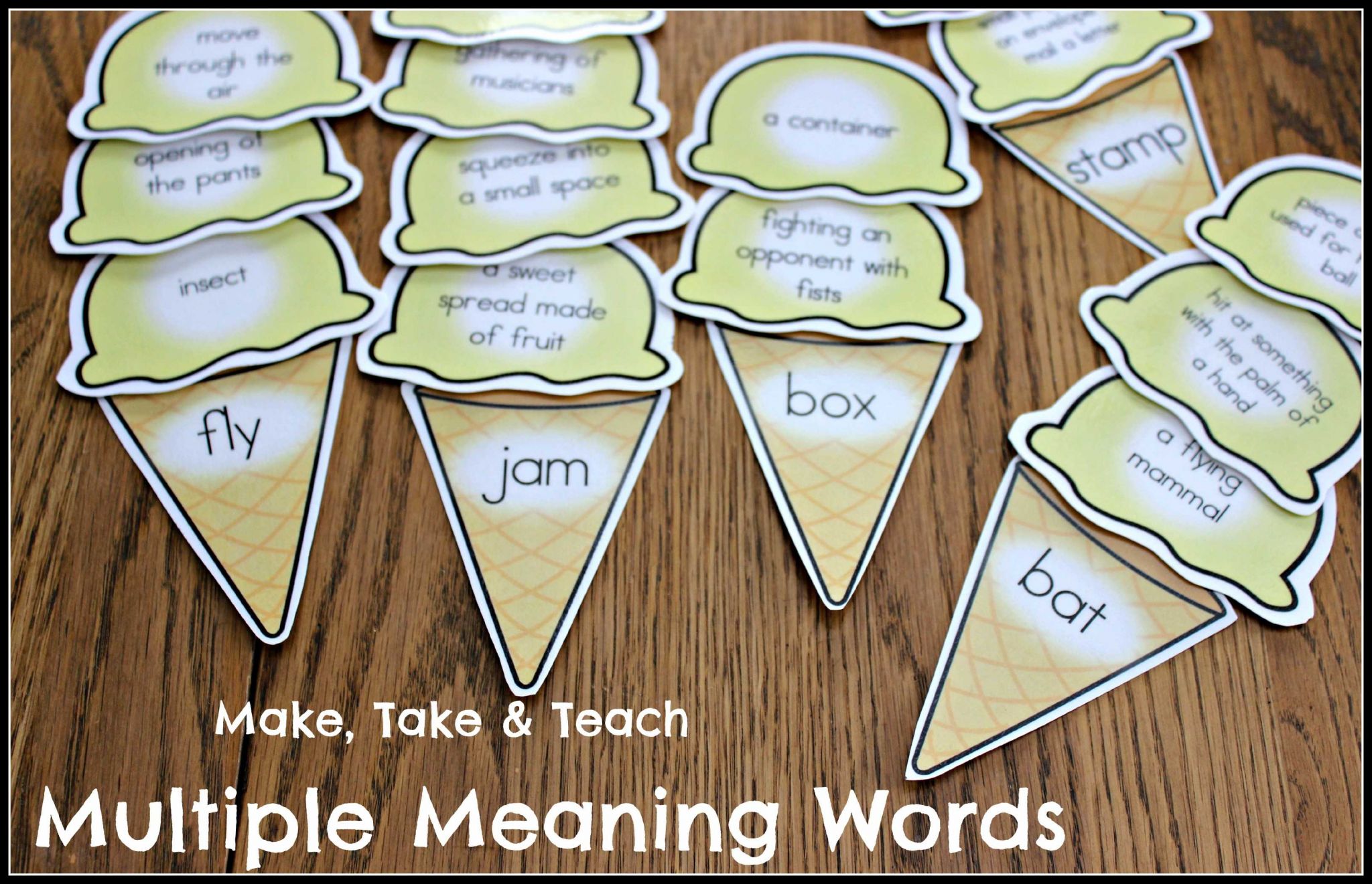 Multiple Meaning Words Worksheets 5th Grade as Well as Words with Multiple Meanings Worksheet 6th Grade Meaning Ice Cream