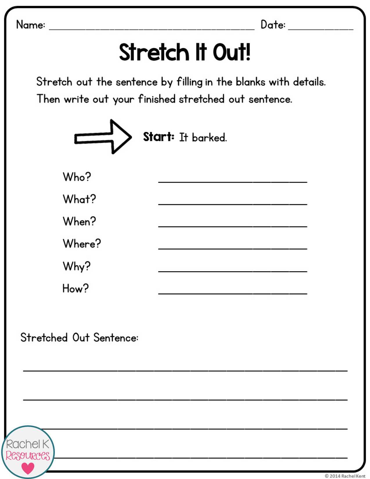Paragraph Editing Worksheets and Sentence Stretcher Graphic organizer Writing Pinterest