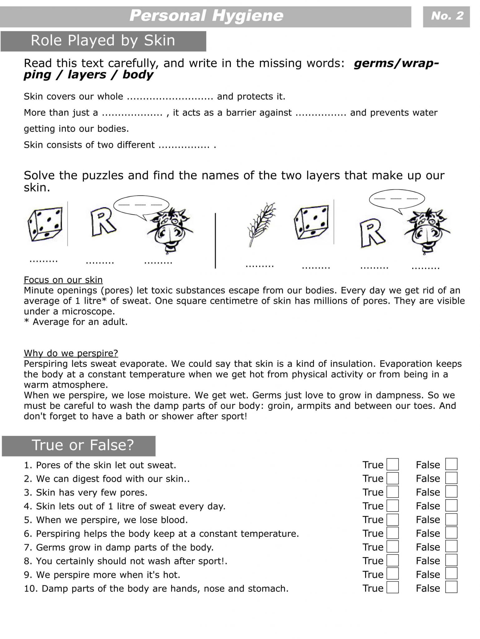 Positive Psychology Worksheets Also Personal Hygiene Worksheets for Kids Level 2 2