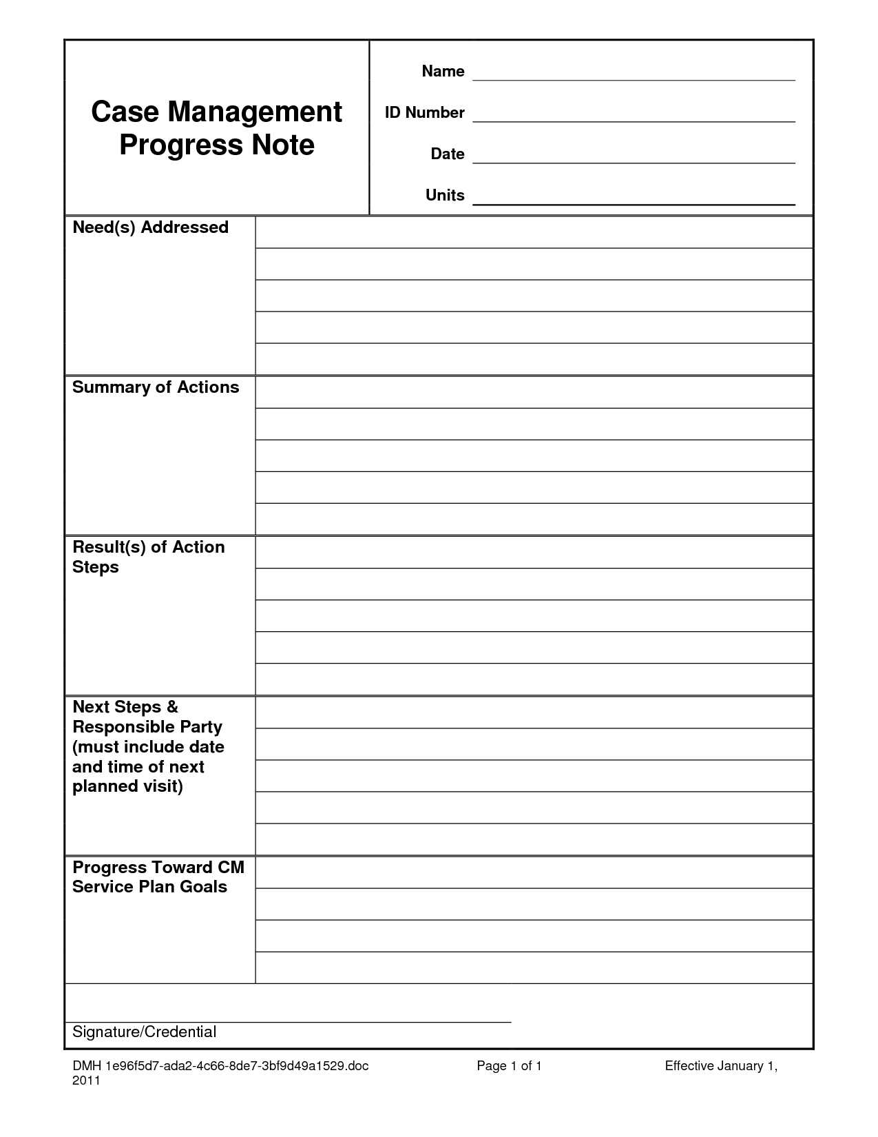 Positive Psychology Worksheets with Case Notes Template Case Management Progress Note Doc