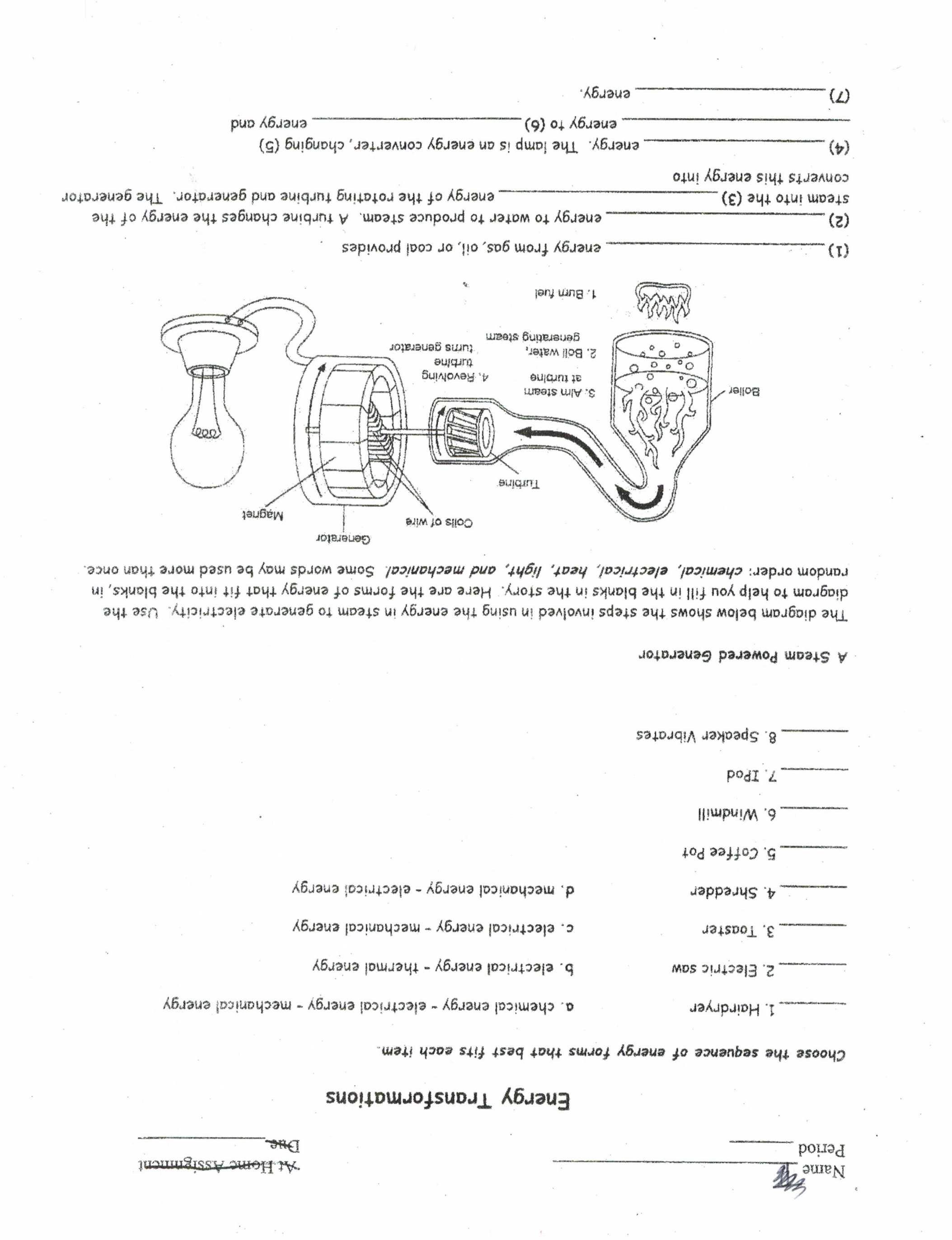 Potential and Kinetic Energy Roller Coaster Worksheet Also Worksheet Kinetic and Potential Energy Worksheet Answers Design