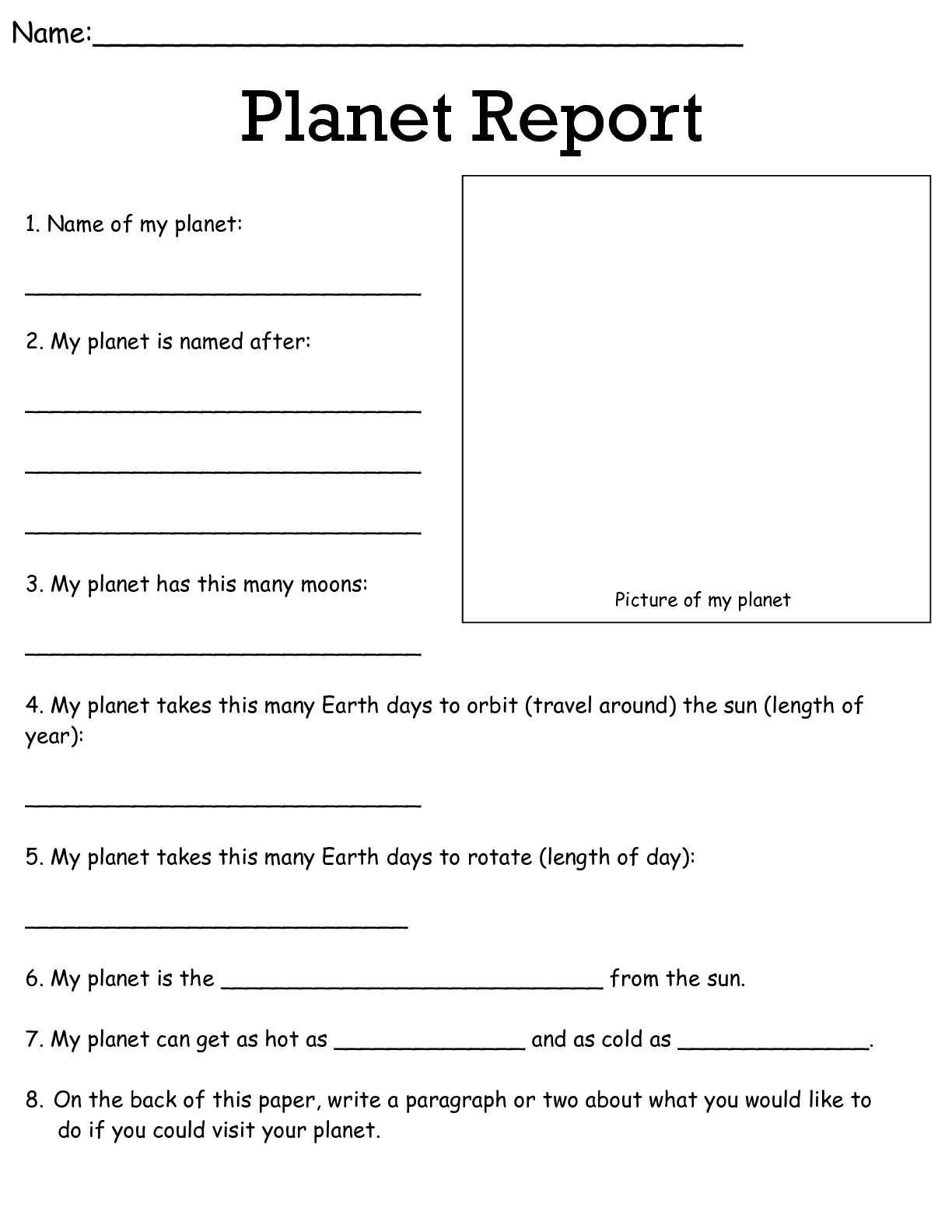 Power to A Power Worksheet and Job Worksheets 5th &6th