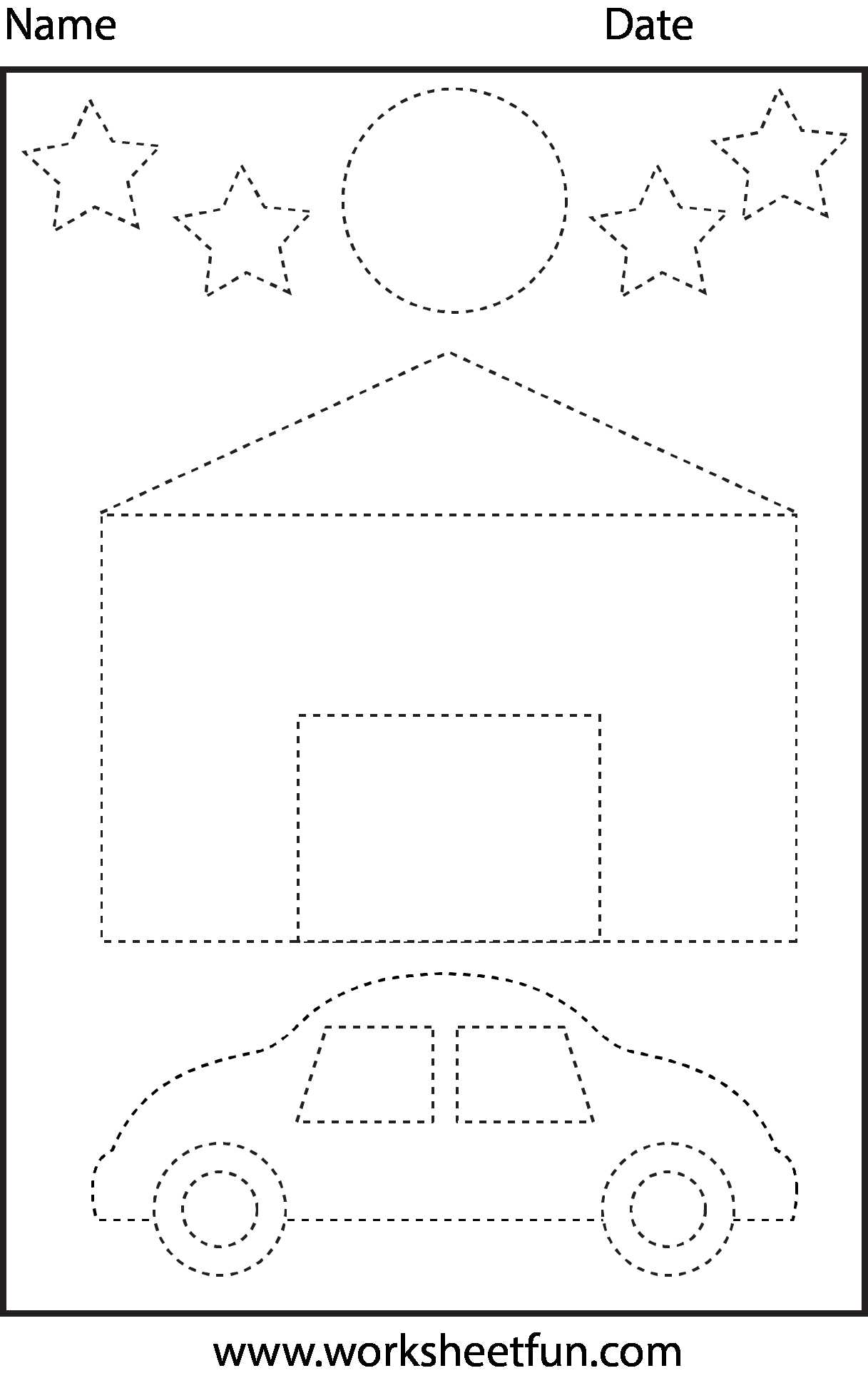 Pre K Shapes Worksheets Also Printable Square Shape Worksheets Math Drawing Geometric Shapes 2d