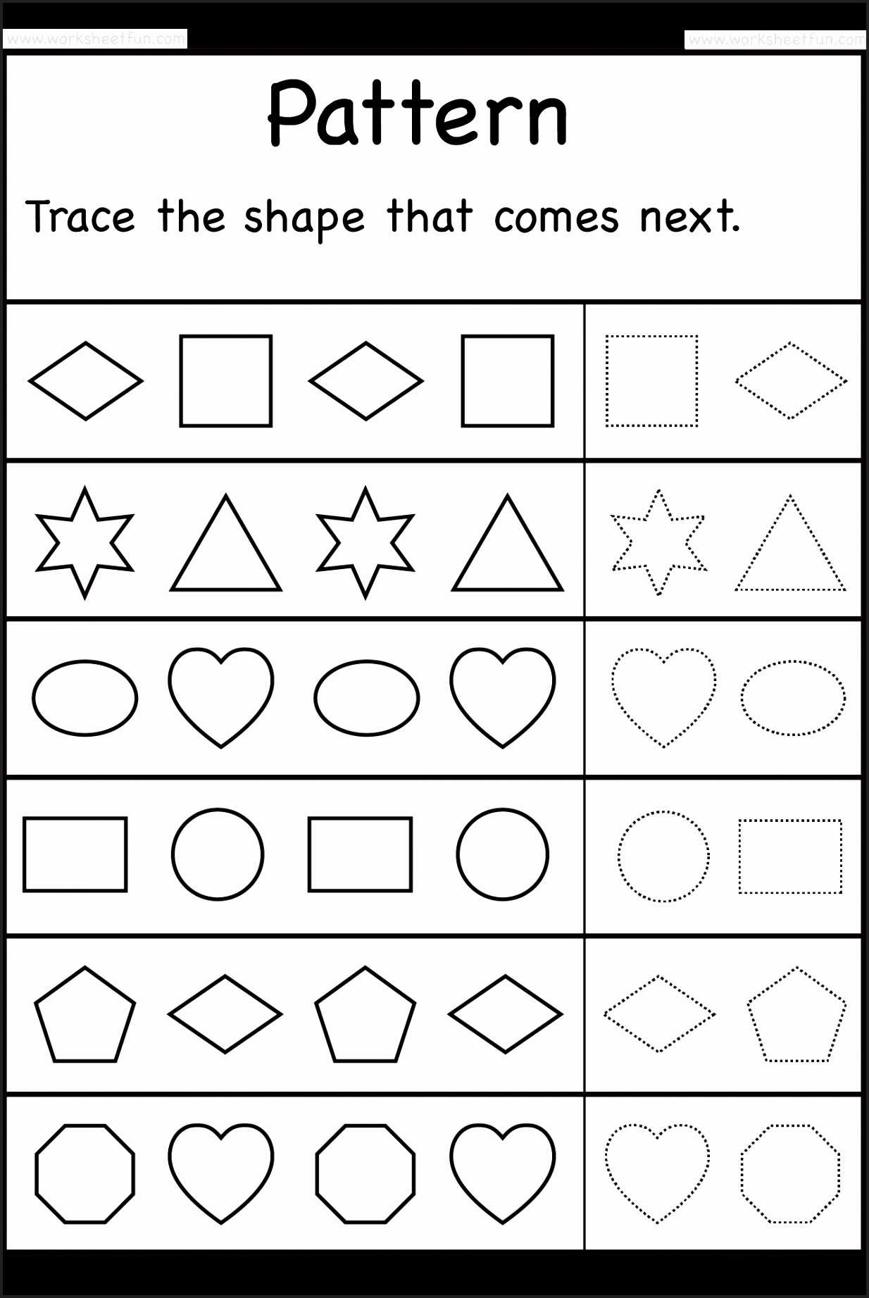 Pre K Shapes Worksheets and Tracing Shapes Worksheet Tracing Shapes Worksheets for Preschool