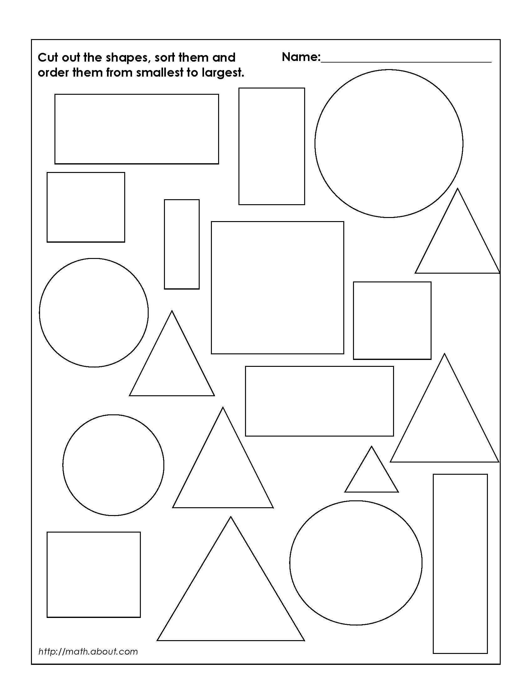 Pre K Shapes Worksheets as Well as Shapes for Kids Google Search