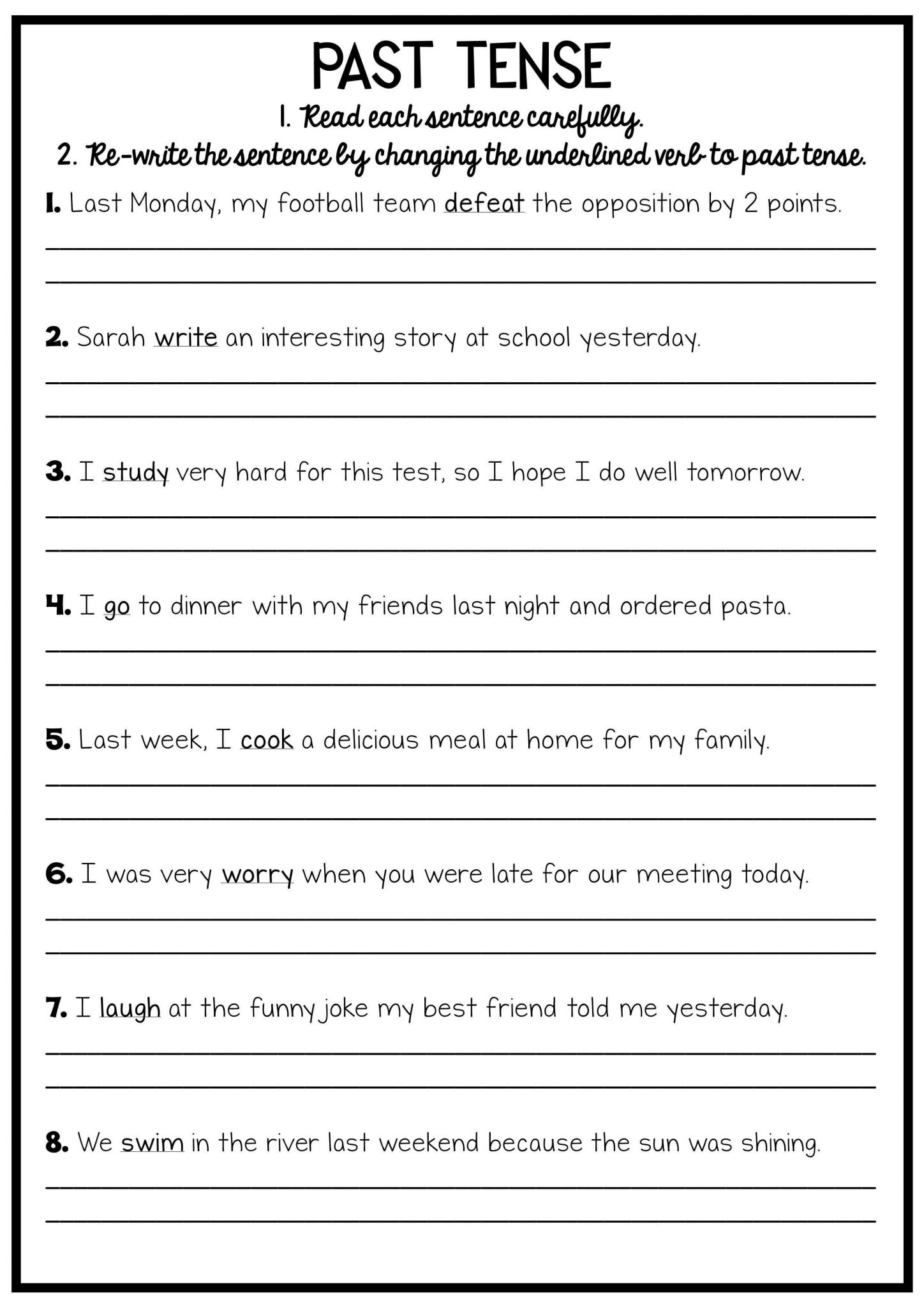 Preterite Practice Worksheet Along with Reading and Grammar Pack No Prep Printables Pinterest