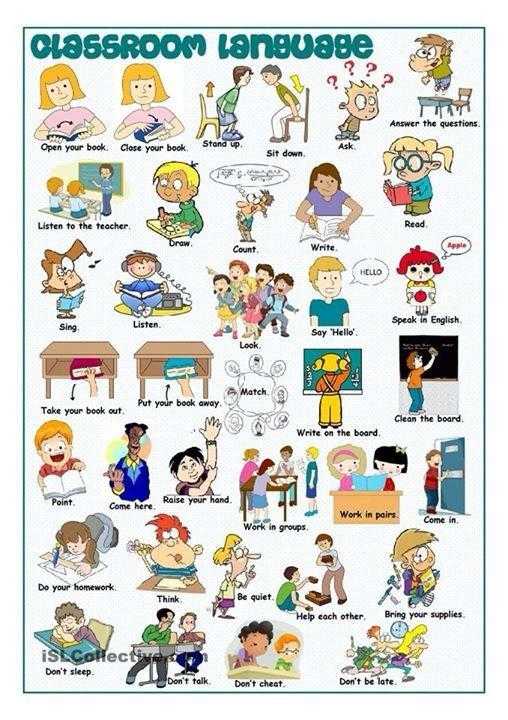 Printable English Worksheets Also Classroom Objects and Instructions
