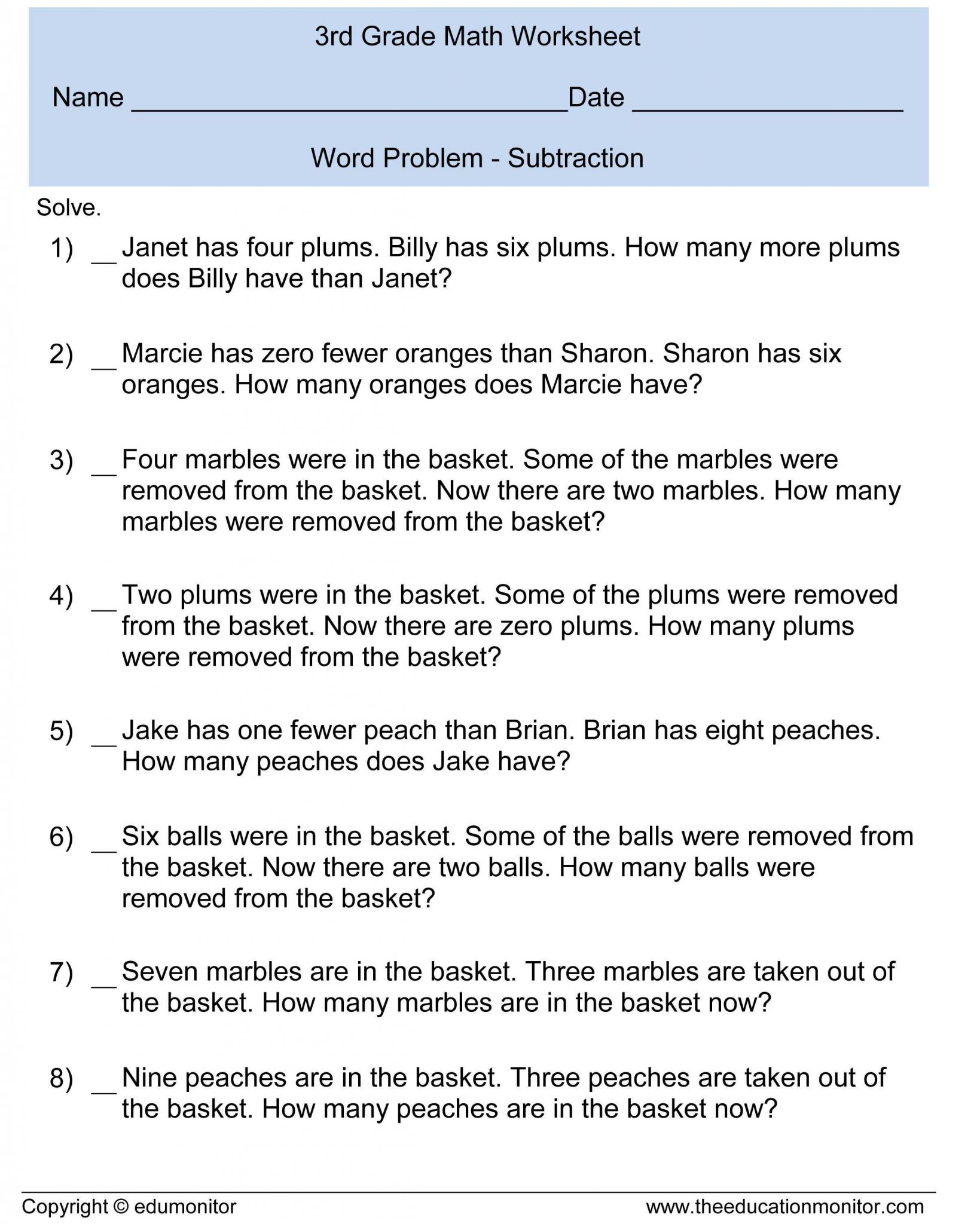 Proportion Word Problems Worksheet 7th Grade as Well as Math Word Problems Practice Worksheets Refrence Free Printable 3rd