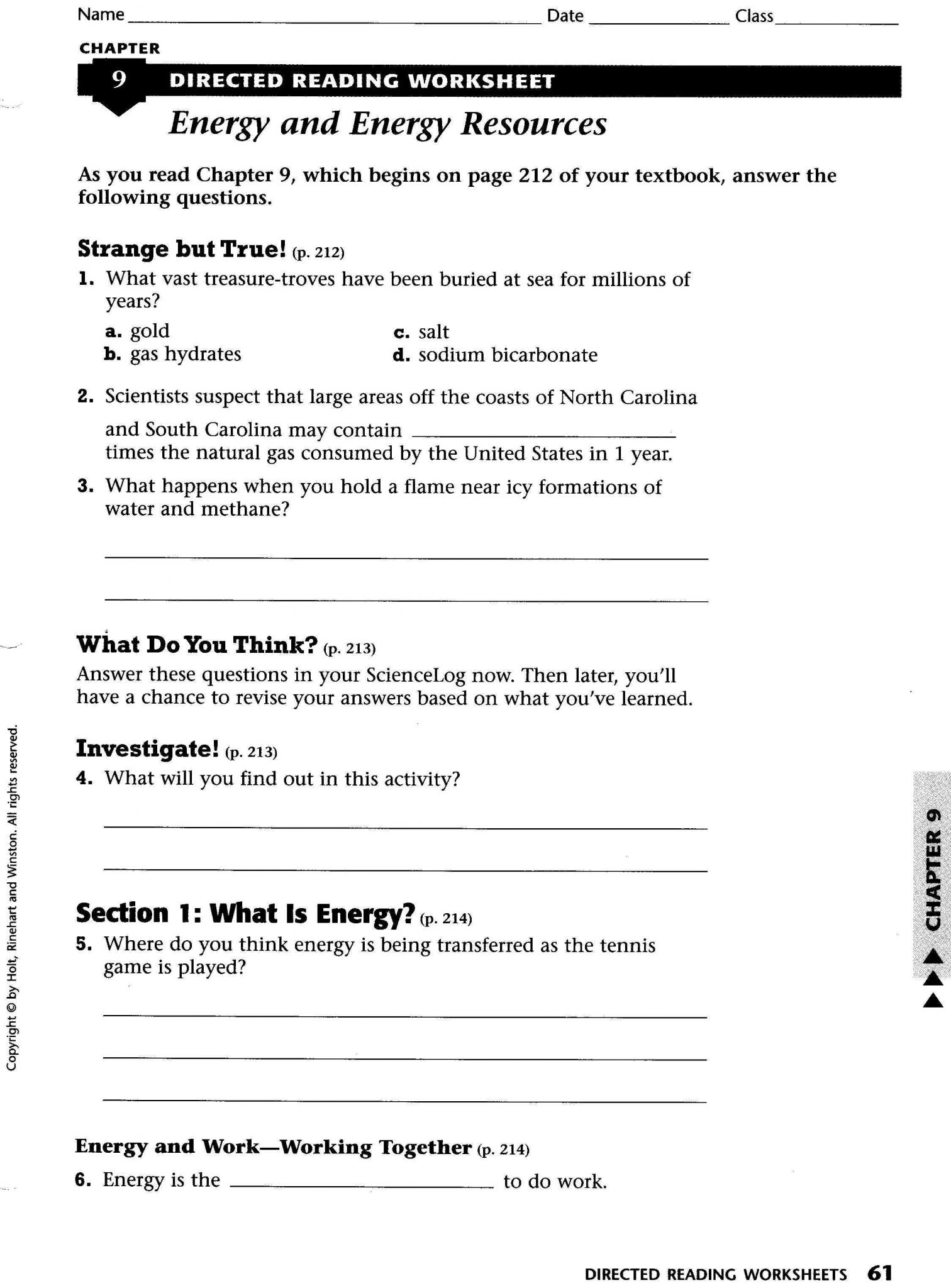 Reading Like A Historian Worksheet Answers Also Energy and Energy Resources Worksheet Download