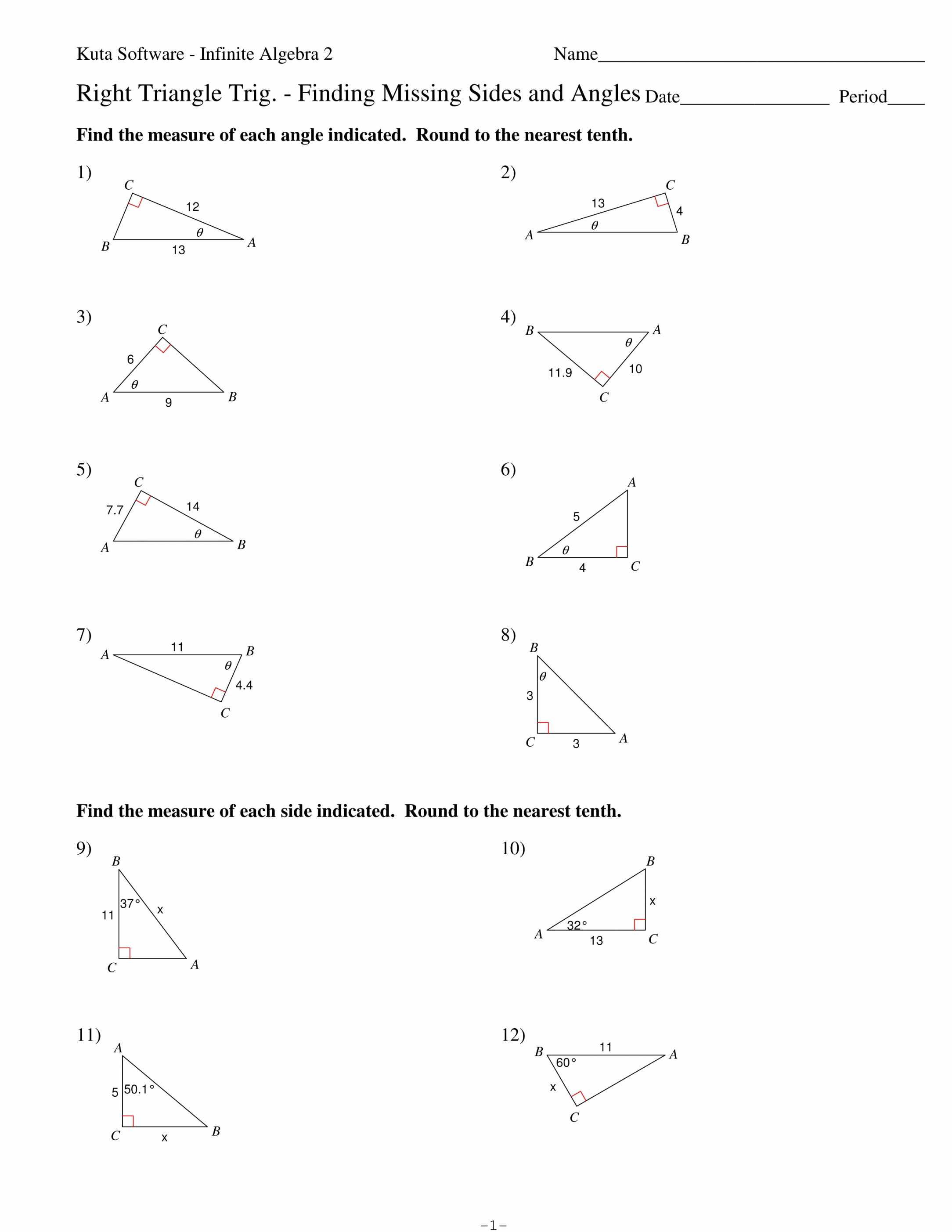 Right Triangle Word Problems Worksheet together with Worksheet Right Triangle Trigonometry Worksheet Answers Concept