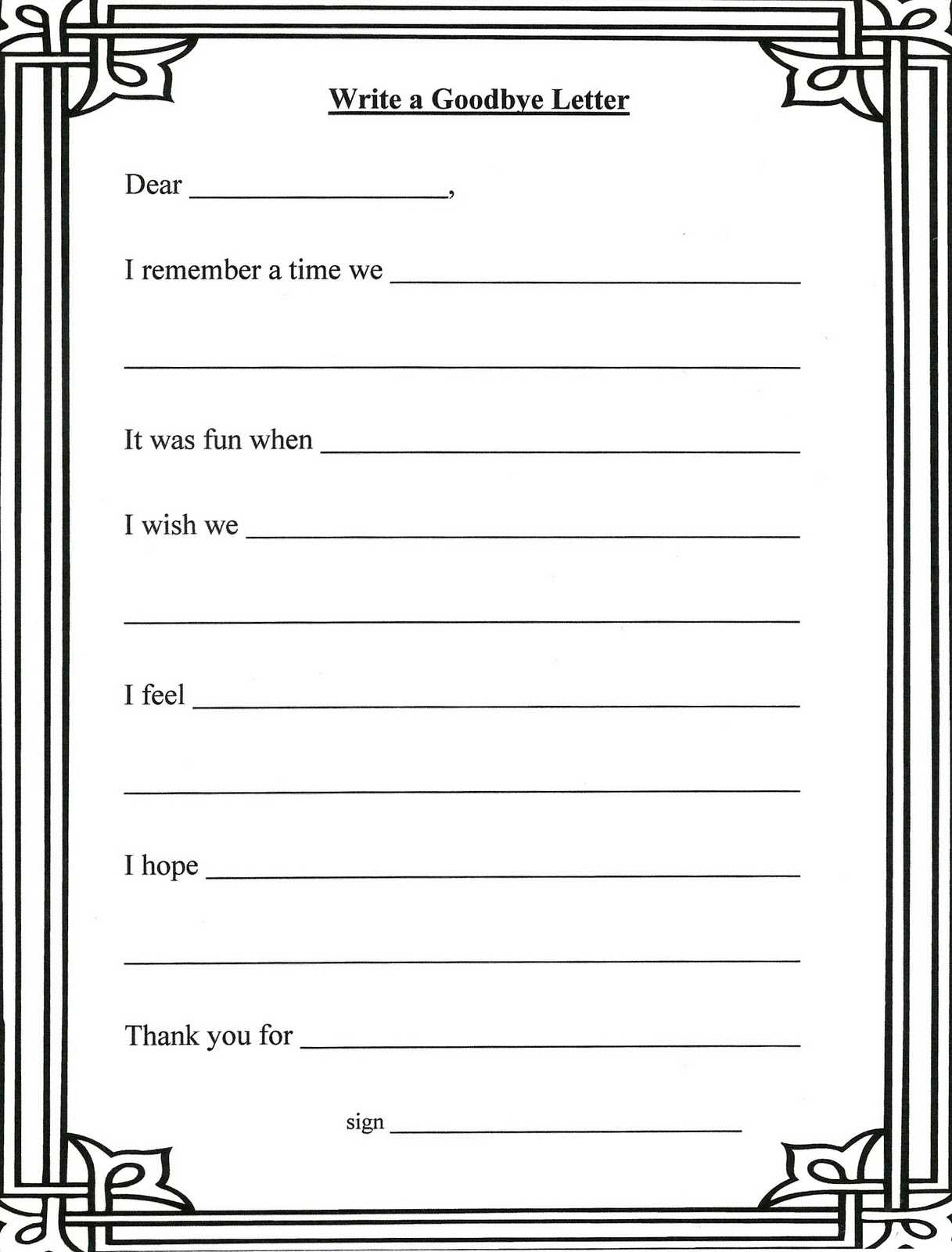 Self Esteem Worksheets Pdf and Grief and Loss Worksheets