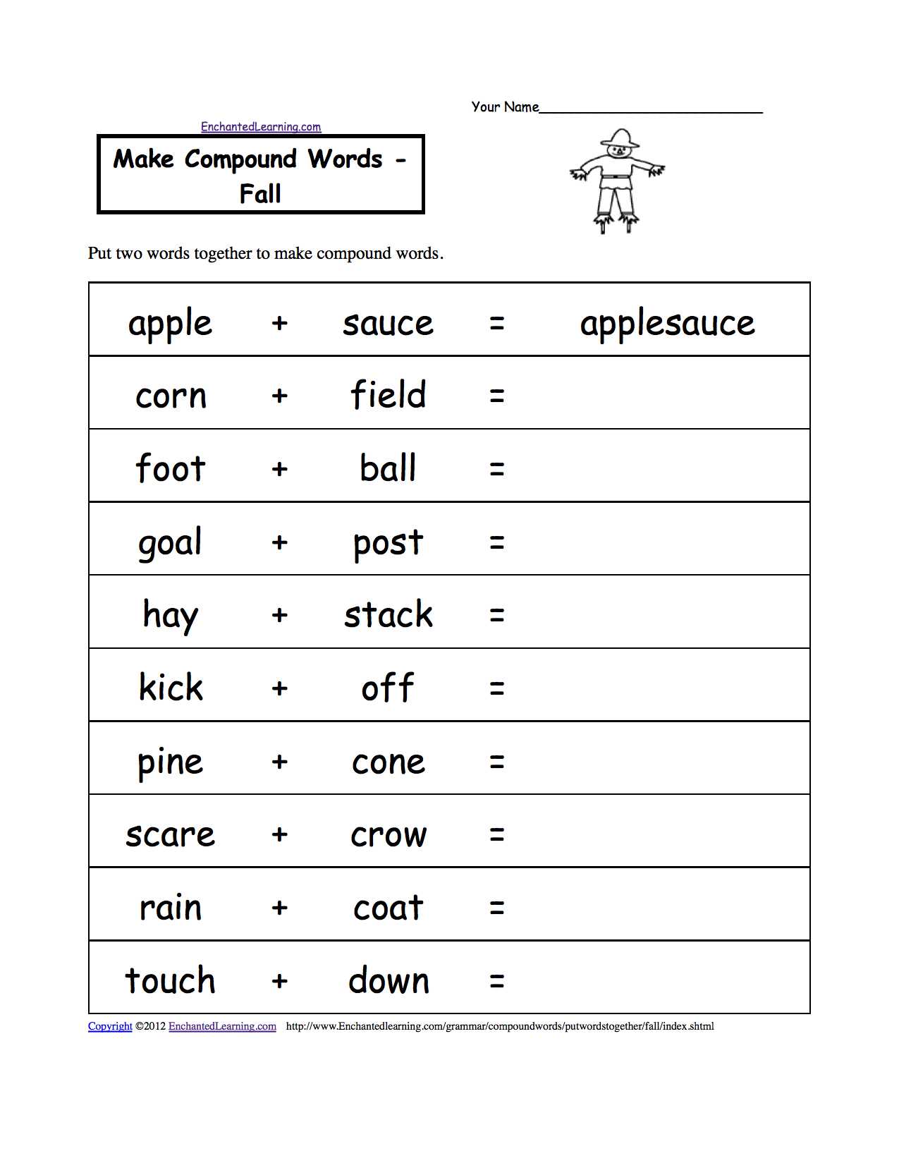 Sentence Building Worksheets for Kindergarten and Fall Activity Worksheets the Best Worksheets Image Collection