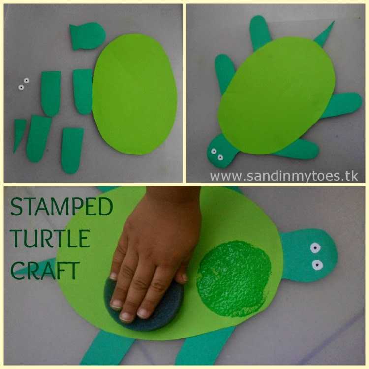 Shapes Worksheets for Preschool with Busy Hands Stamped Turtle Craft