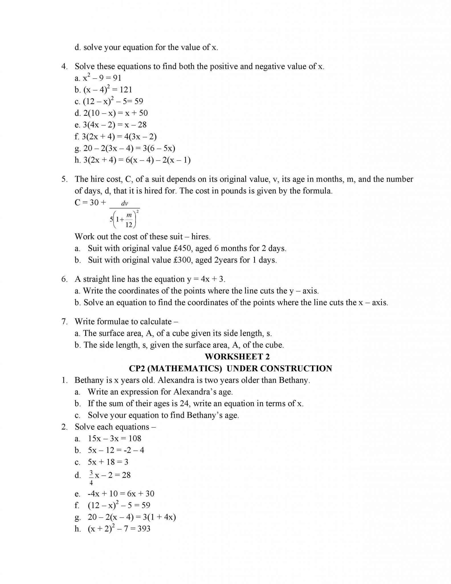 Simple and Compound Interest Worksheet Answers Also Mathematics Class 8 Cie Cambridge International Education Notes