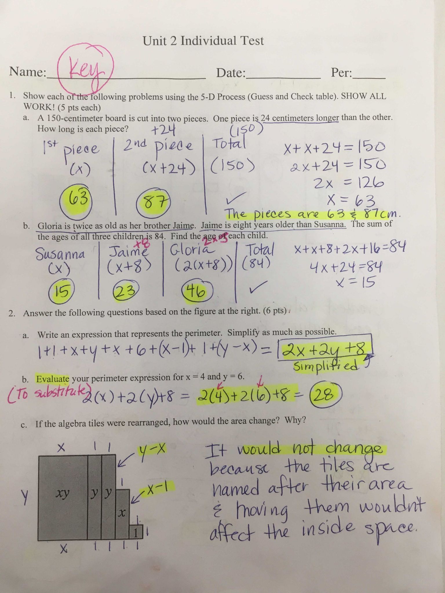 Simplifying Algebraic Expressions Worksheet Answers with 8th Grade Resources – Mon Core Math