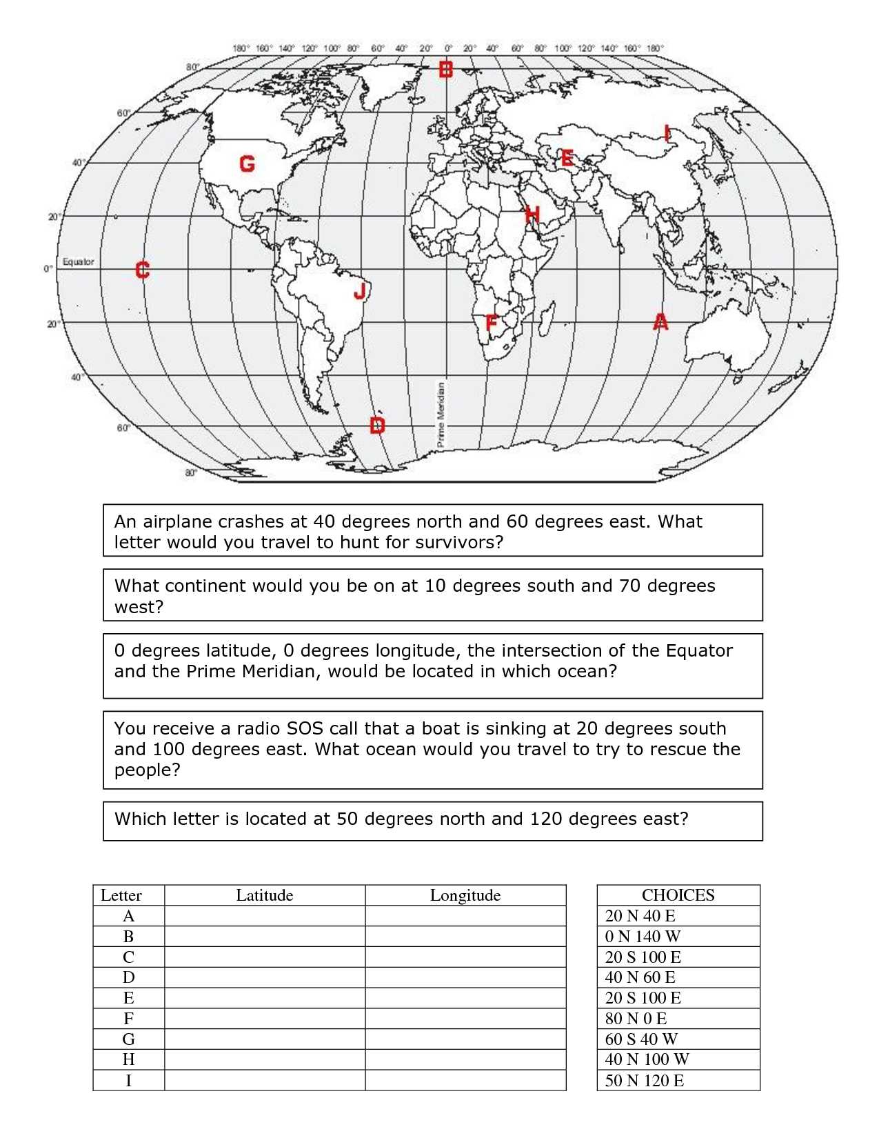 Social Skills Worksheets for Middle School Pdf together with Longitude and Latitude Worksheet