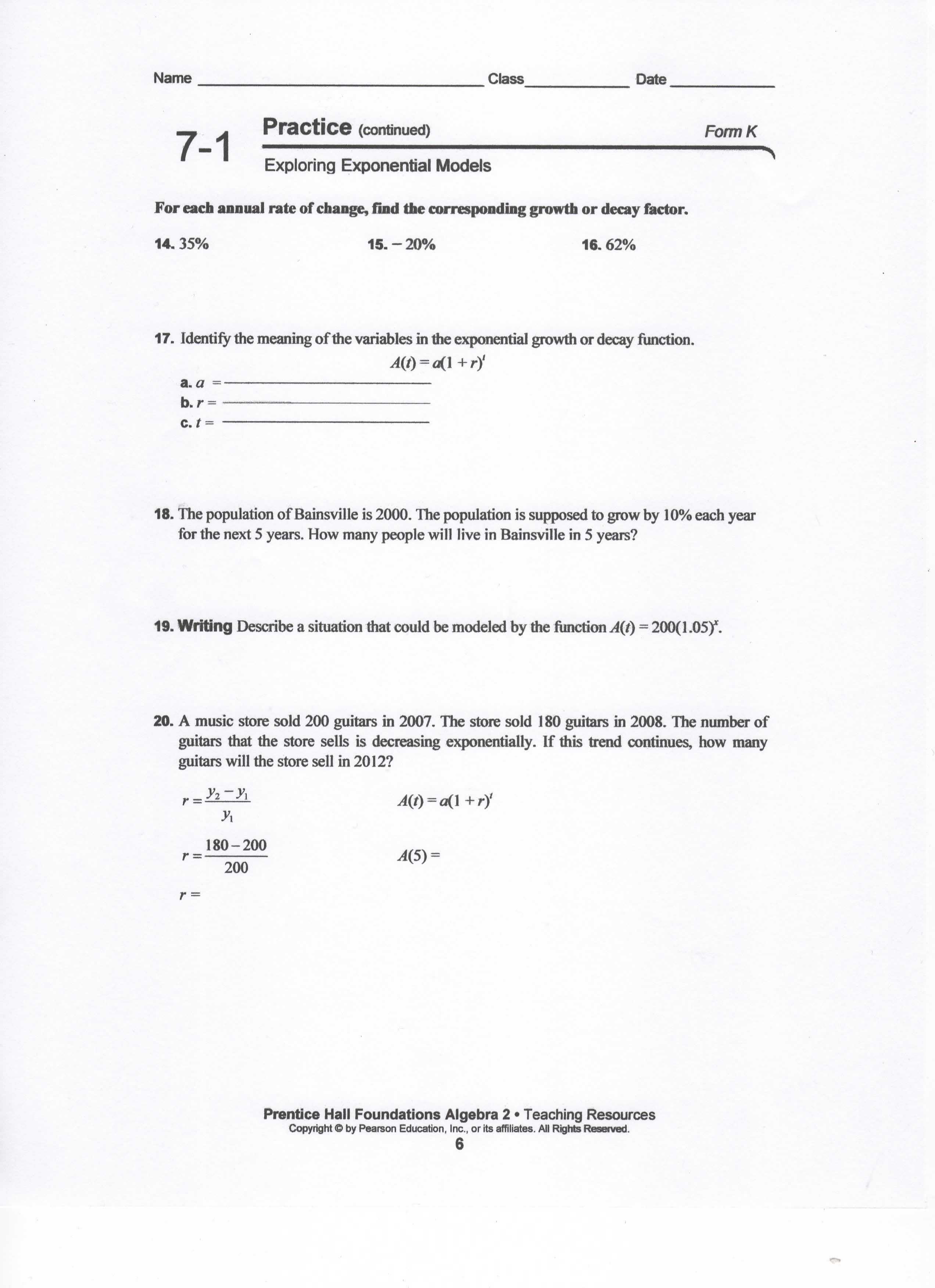 Solving Exponential Equations Worksheet or 23 Awesome Exponential Equation form
