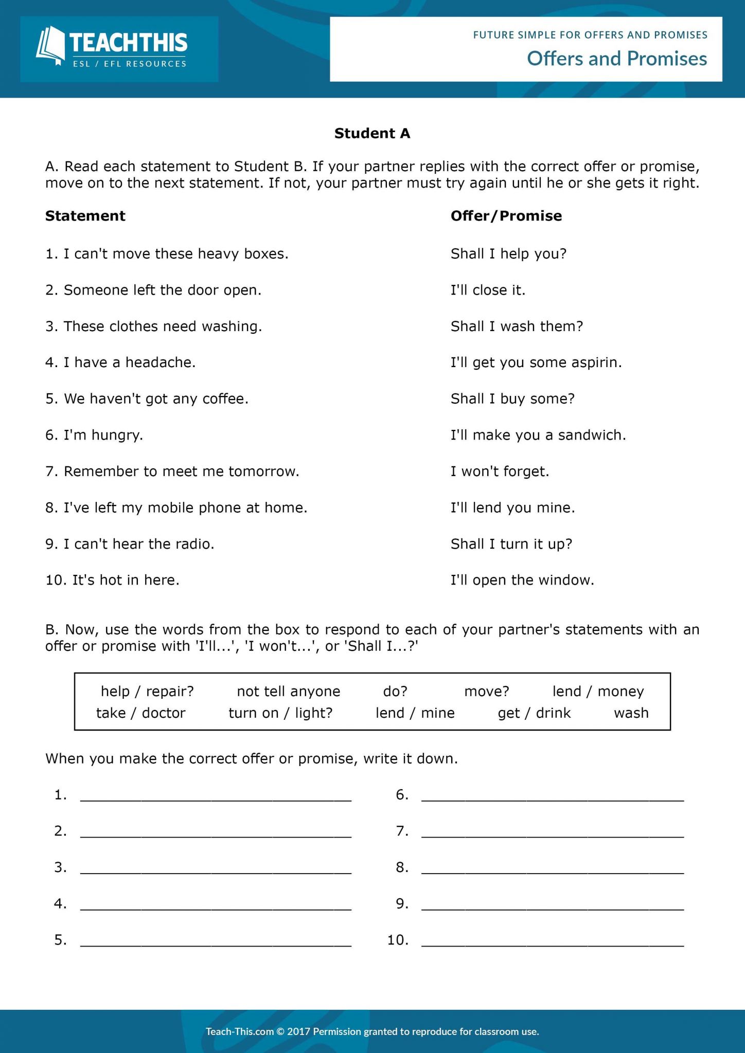 Spanish to English Worksheets Along with Future Simple Fers Promises Decisions Pinterest