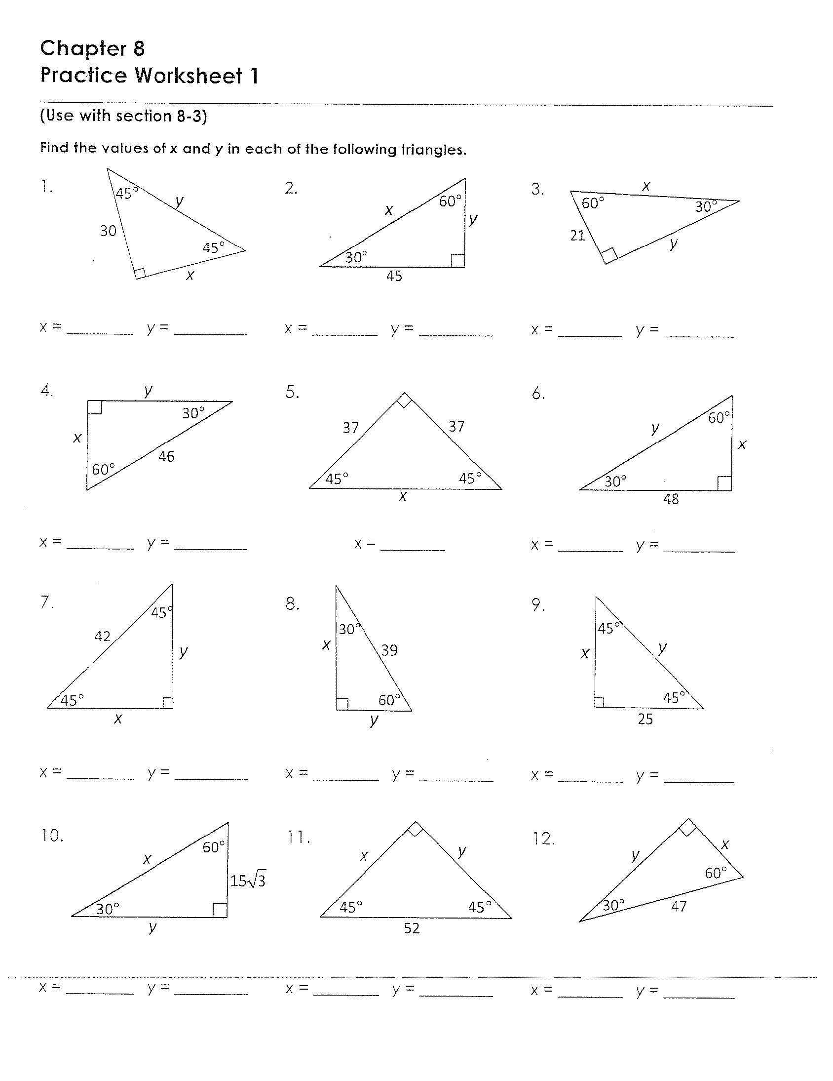 Special Right Triangles Worksheet Answer Key with Work with Worksheet Ideas Fabulous Sin Cos Tan Worksheet Inspirations