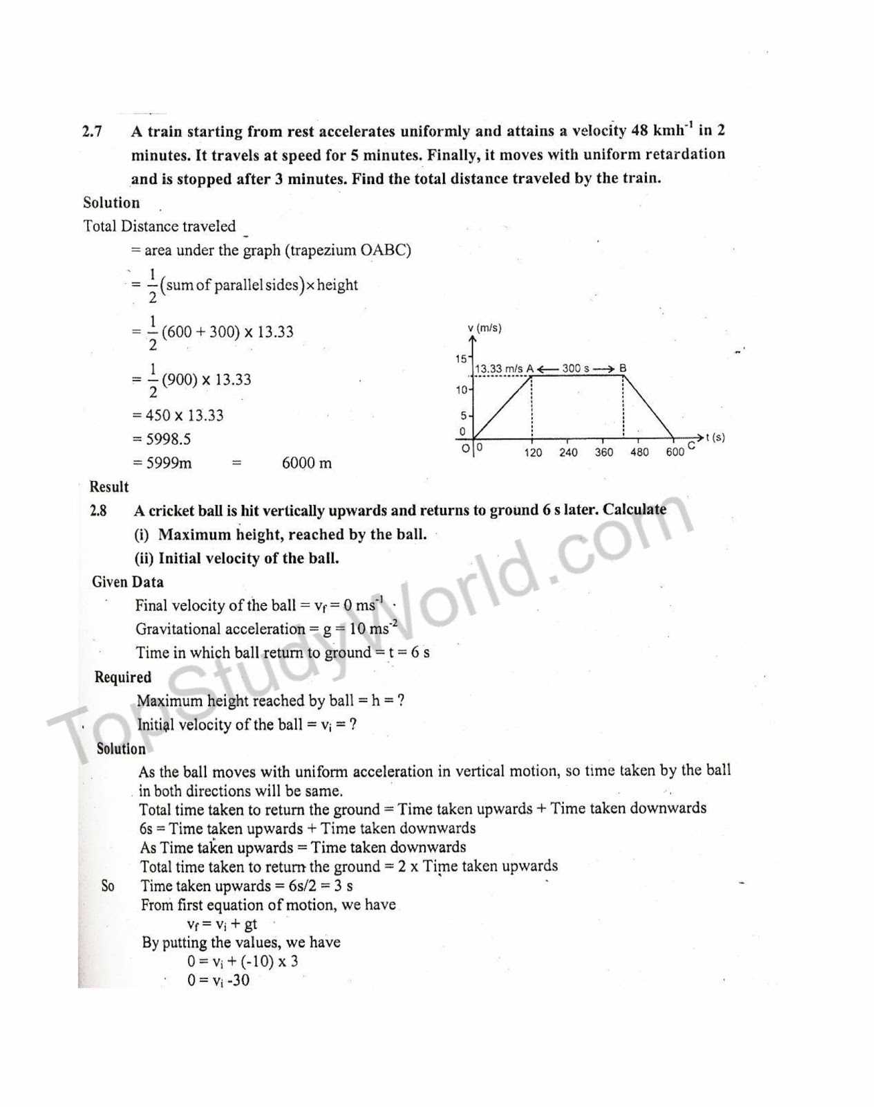 Speed and Velocity Worksheet Answer Key or Kips 9th Class Kinematics Physics Plete Notes with Pdf