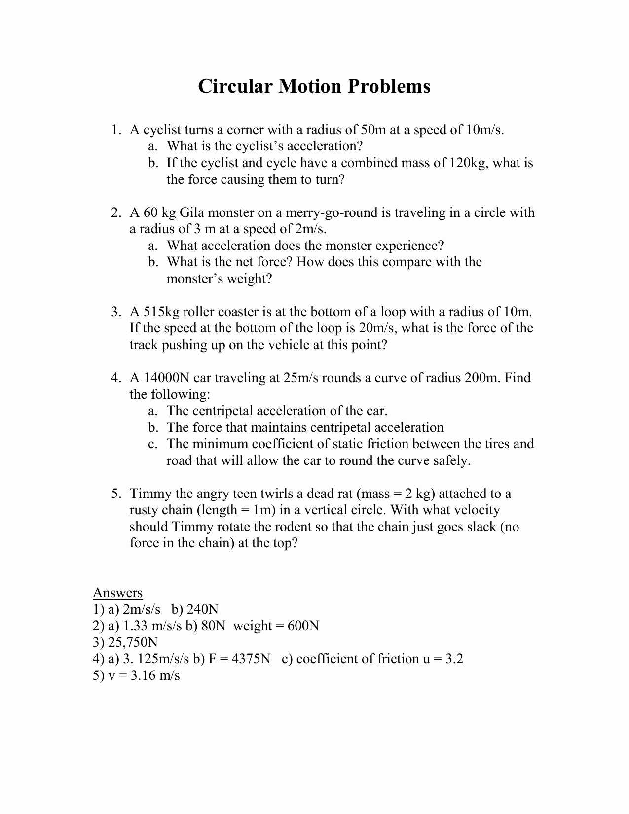 Speed Velocity and Acceleration Calculations Worksheet or Roller Coaster Physics Worksheet Kidz Activities