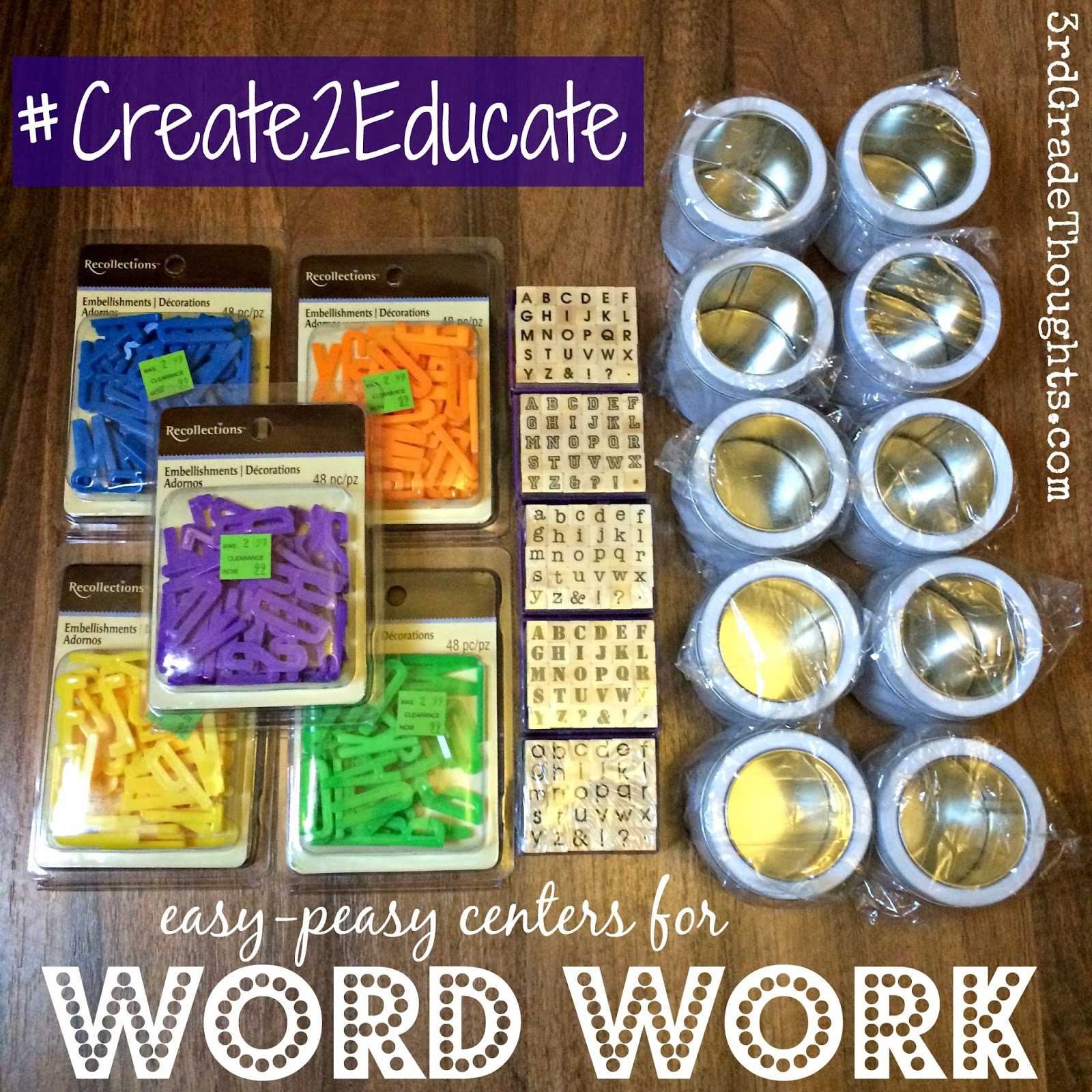 Spelling Worksheets for Grade 1 with Word Work Centers & A Class Sign Create2educate 3rd