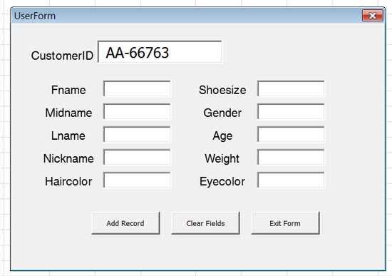 Step 7 Aa Worksheet or Excel Vba Userform Need to Create New Id Every Time form