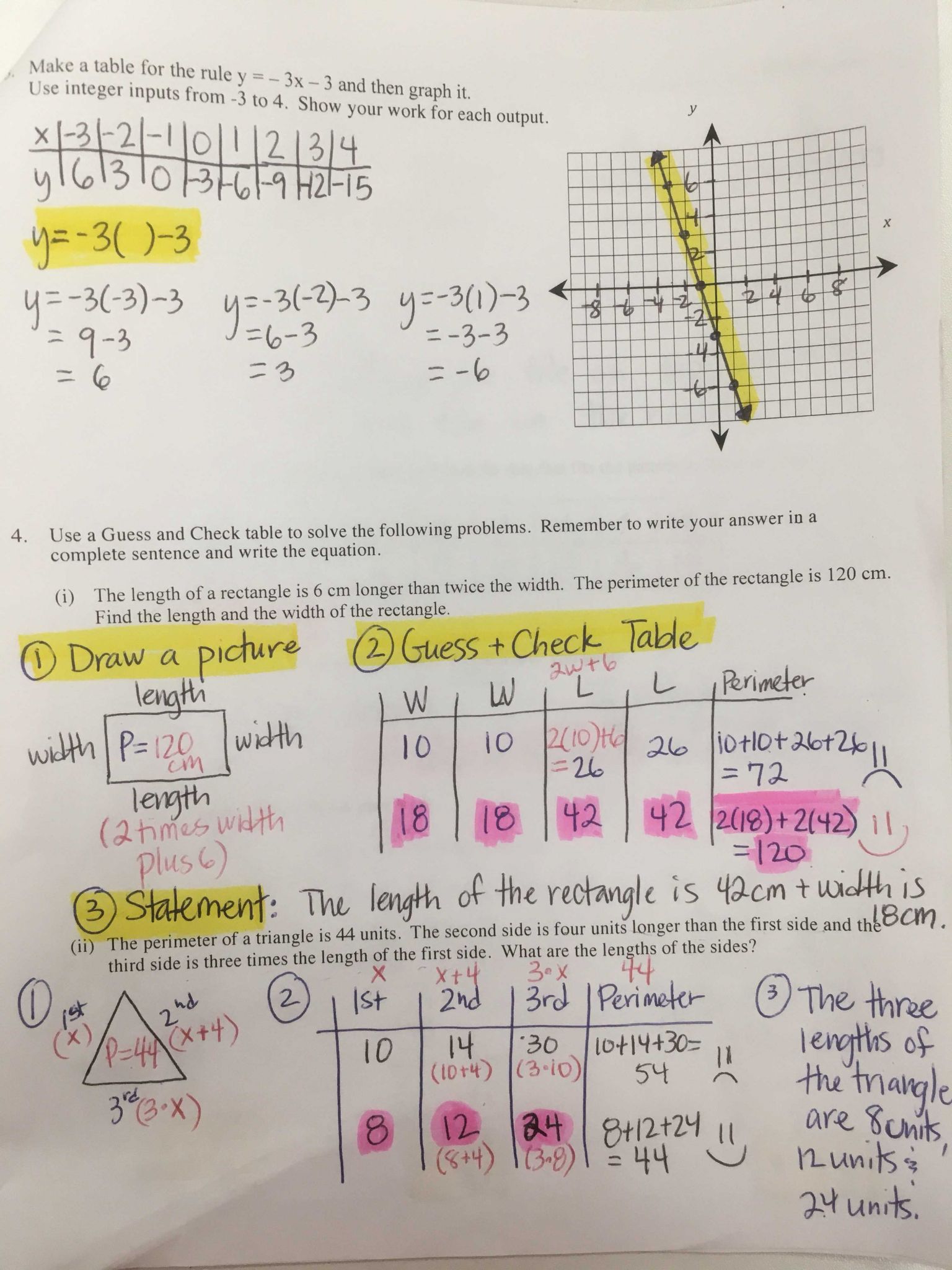 Systems Of Equations Worksheet Answers or 8th Grade Resources – Mon Core Math