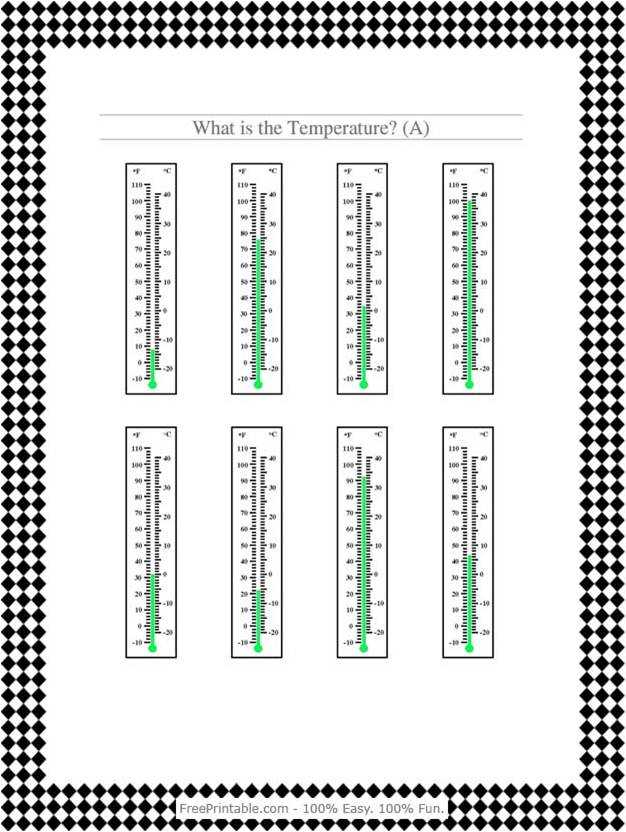 Telling Time Worksheets Pdf and Free Printable thermometer Urerprofnqwct Blog
