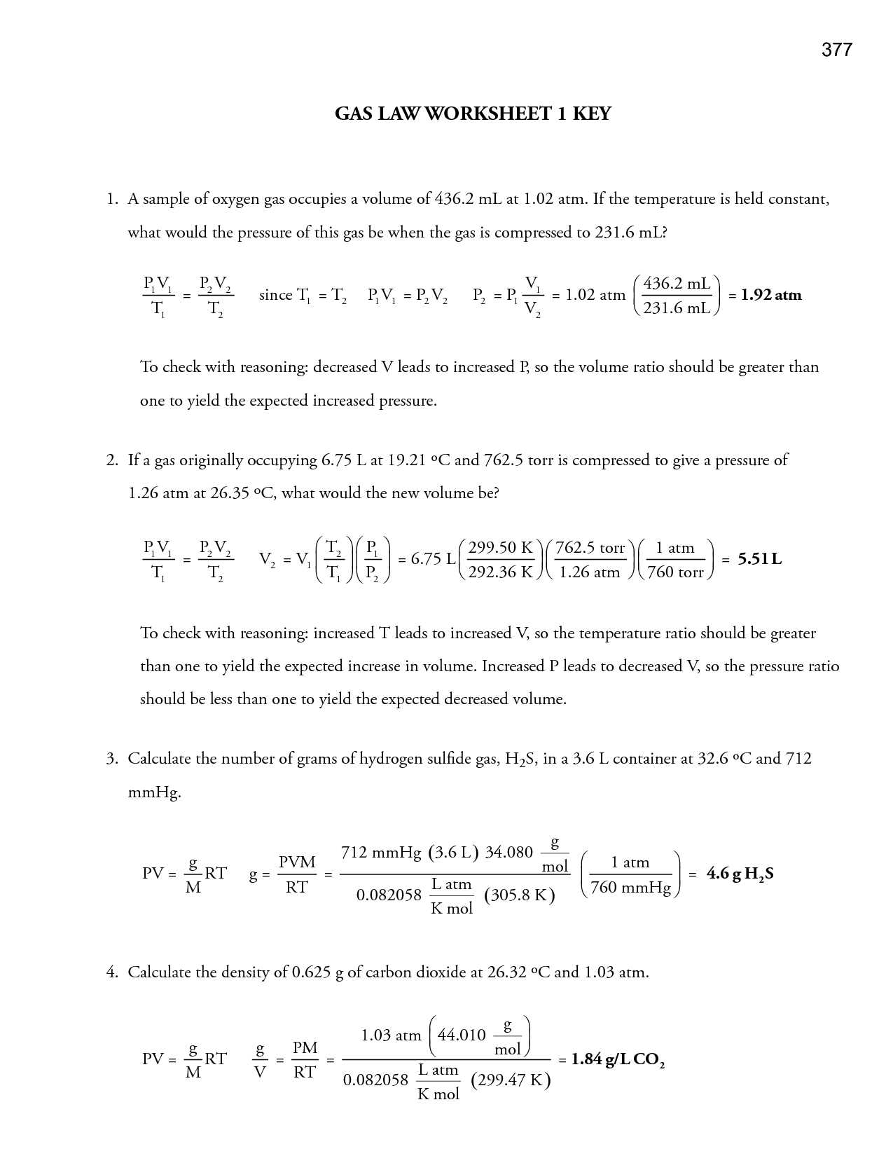 The Gas Laws Worksheet or Bined Gas Law Problems Worksheet Image Collections Worksheet