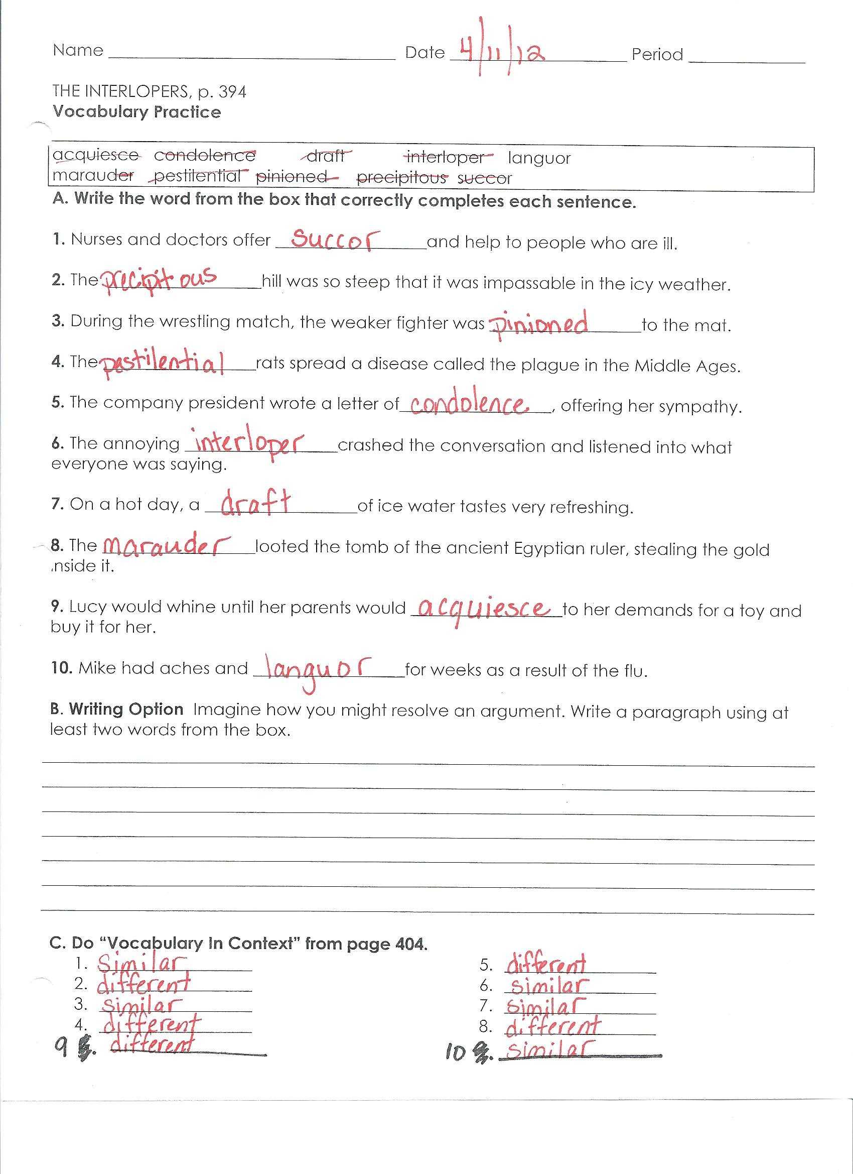 Theater Through the Ages Worksheet Answers with English 2 Hhsresourceprogram