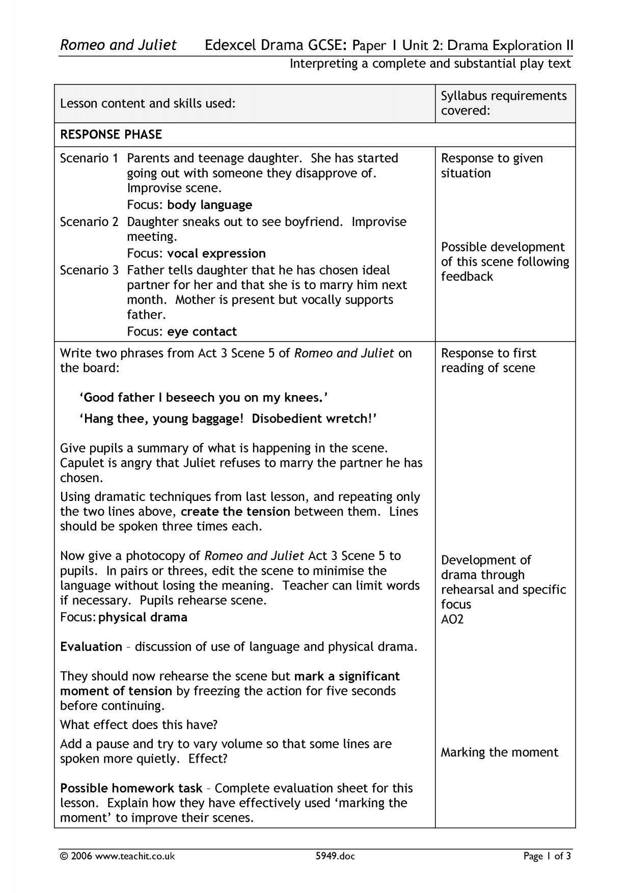 Theater Through the Ages Worksheet Answers with Unit Search Results Teachit English