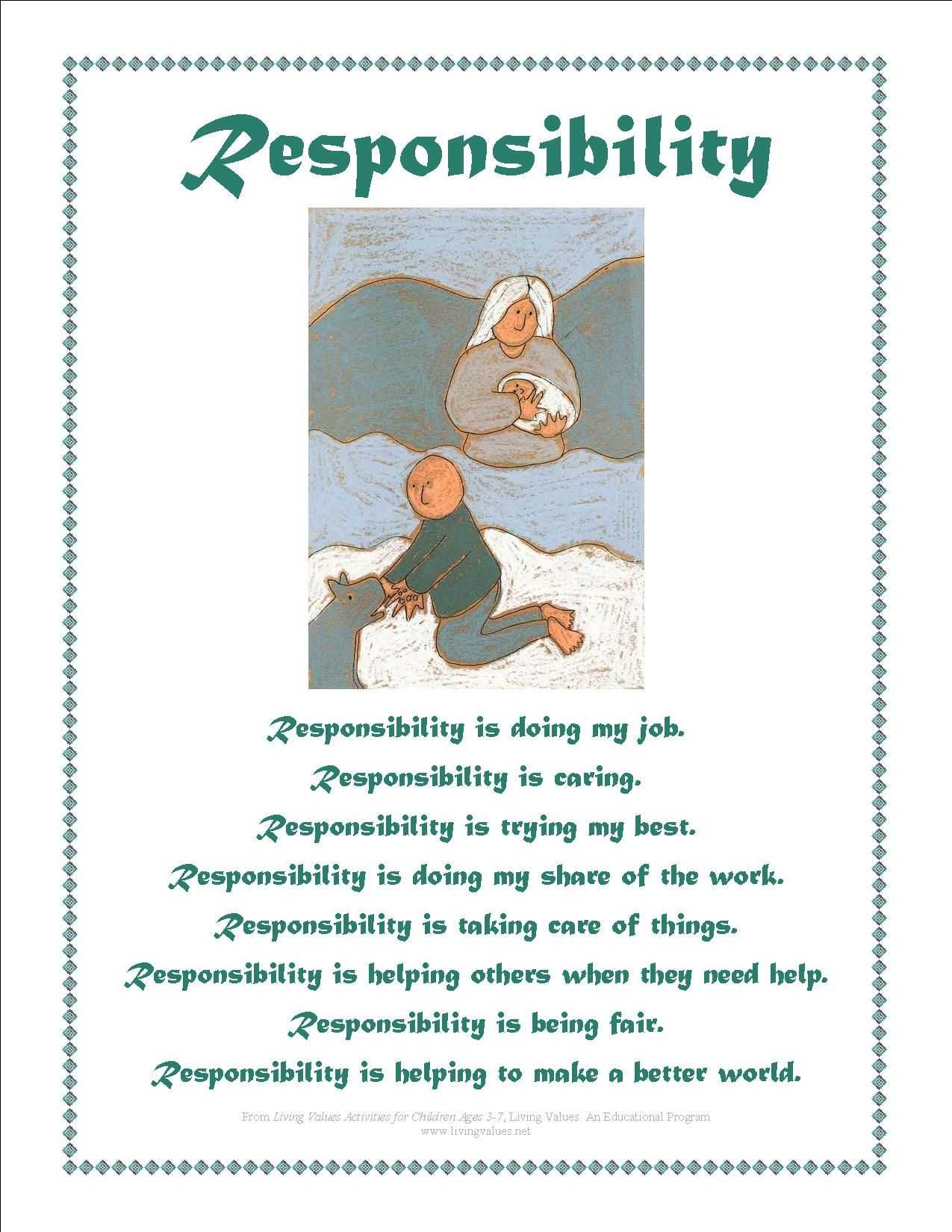 Therapy Worksheets for Teens or Responsibility Activity Sheets