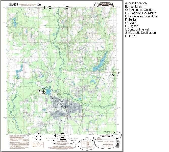Topographic Map Reading Worksheet or Road Scholar Science Olympiad Student Center Wiki
