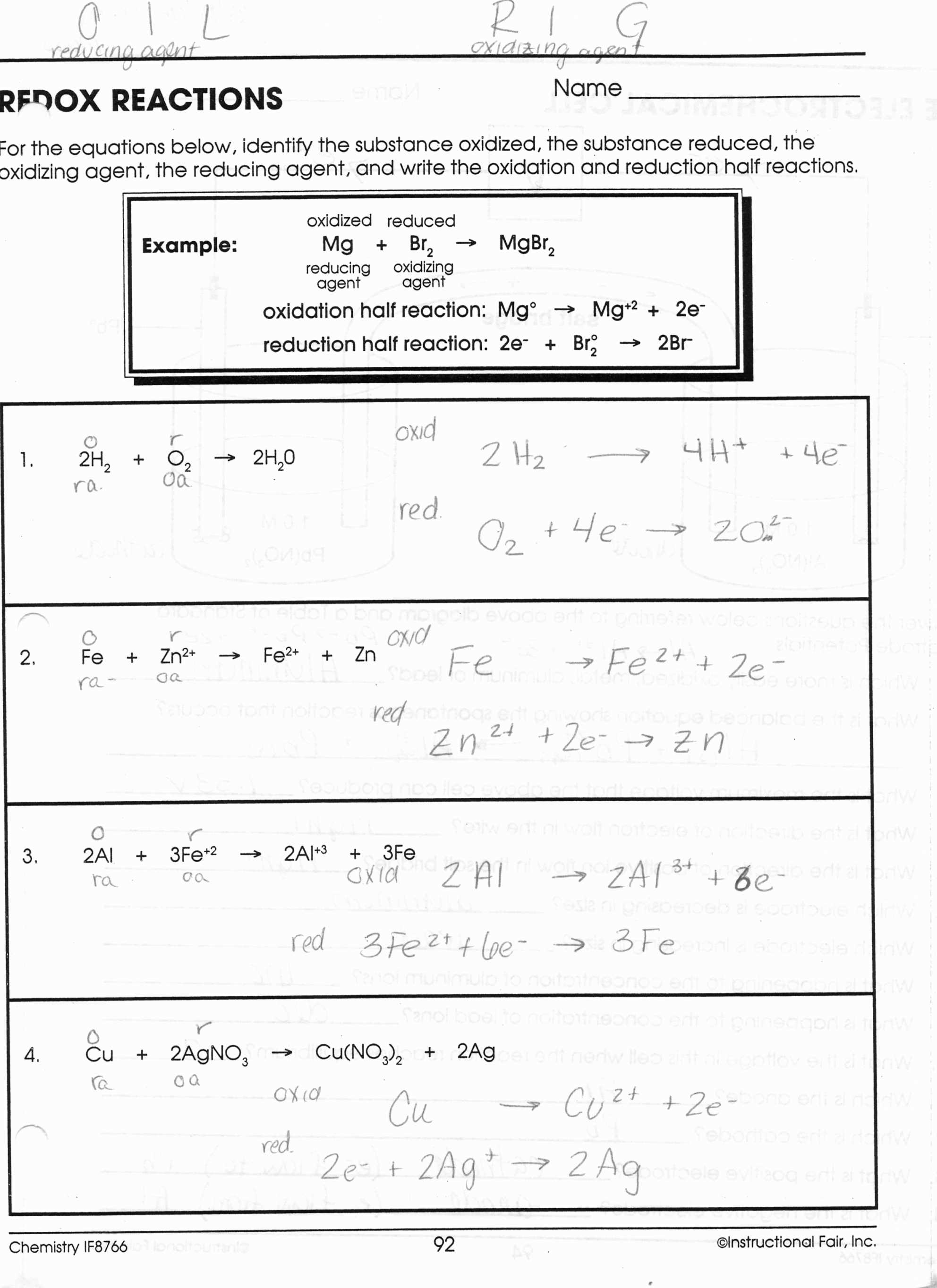 Types Of Chemical Reactions Worksheet Answers and Worksheet Types Chemical Bonds Worksheet Answers Design