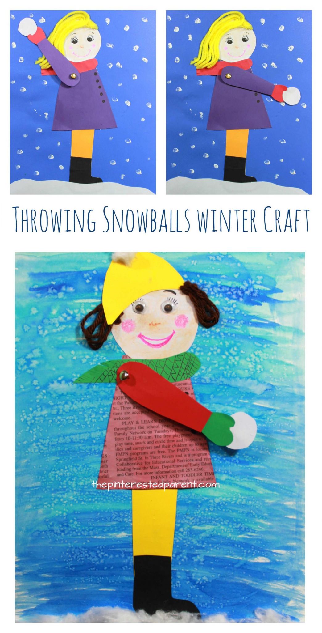 Winter Worksheets for Preschoolers as Well as Throwing Snowballs Mixed Media