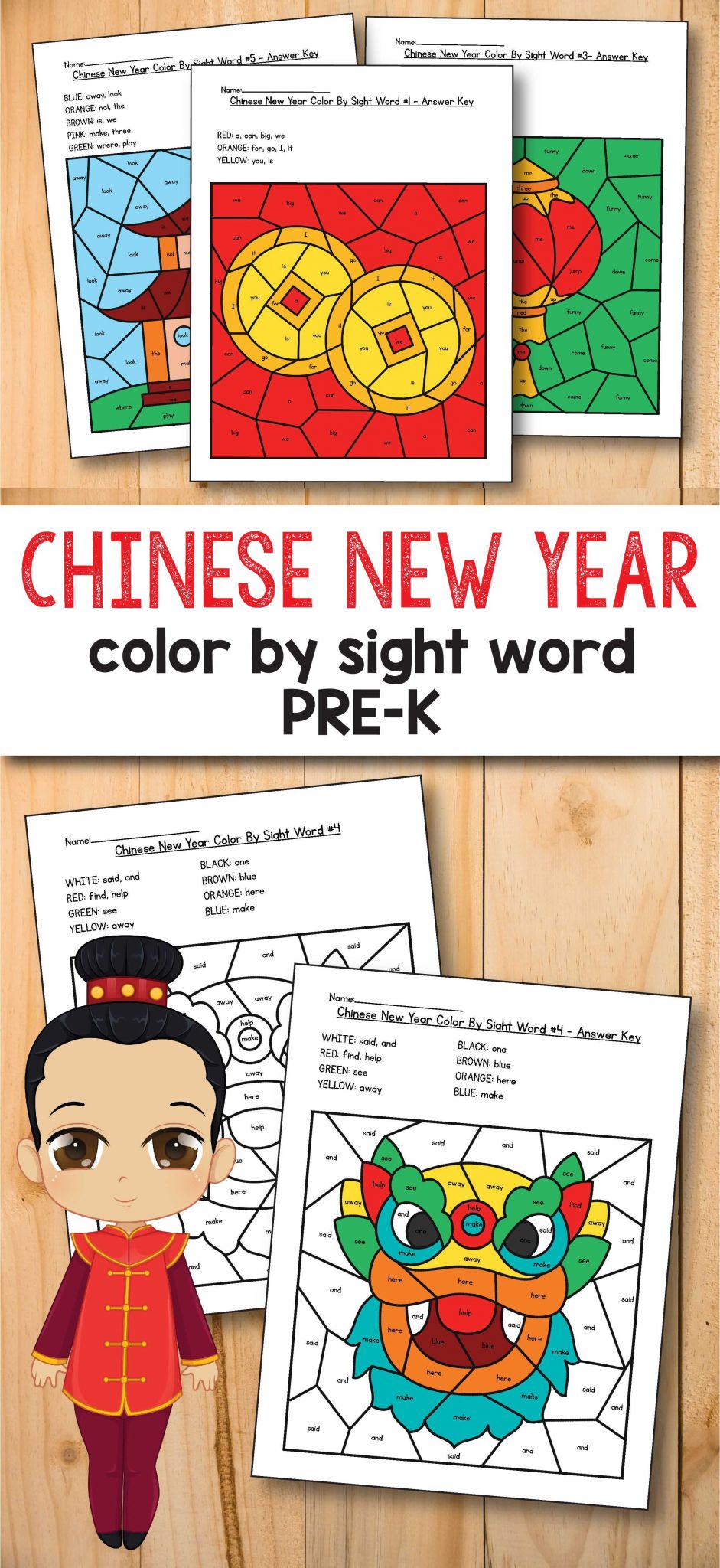 Winter Worksheets for Preschoolers with Chinese New Year Activities for Preschool Chinese New Year