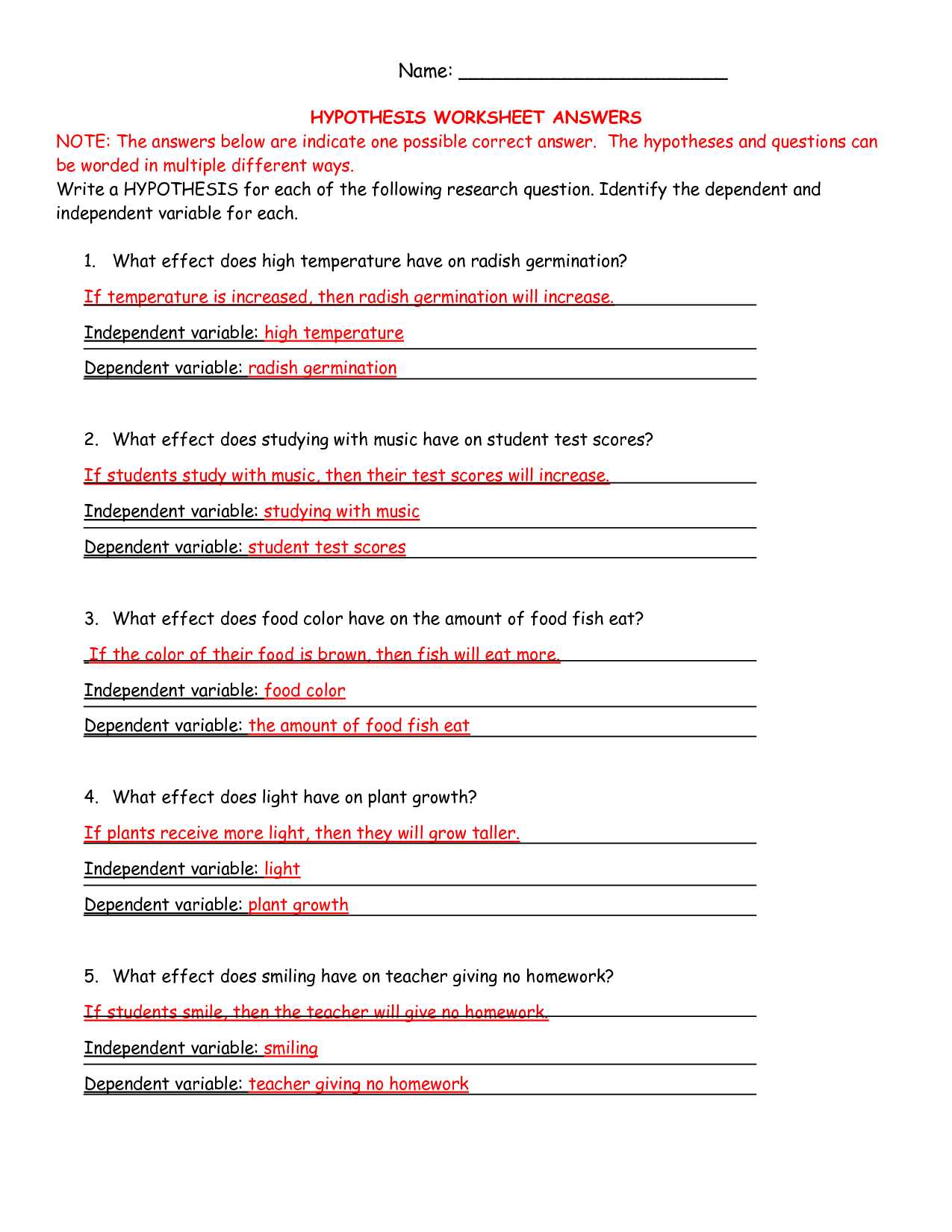 Worksheet 10 Metallic Bonds Answers with Ag Science Hypothesis Worksheet Answers Curriculum
