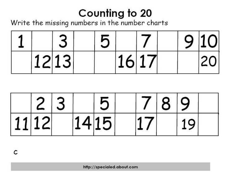 Worksheets for Kids with Autism Along with Free Printable Number Worksheets 11 20 Number