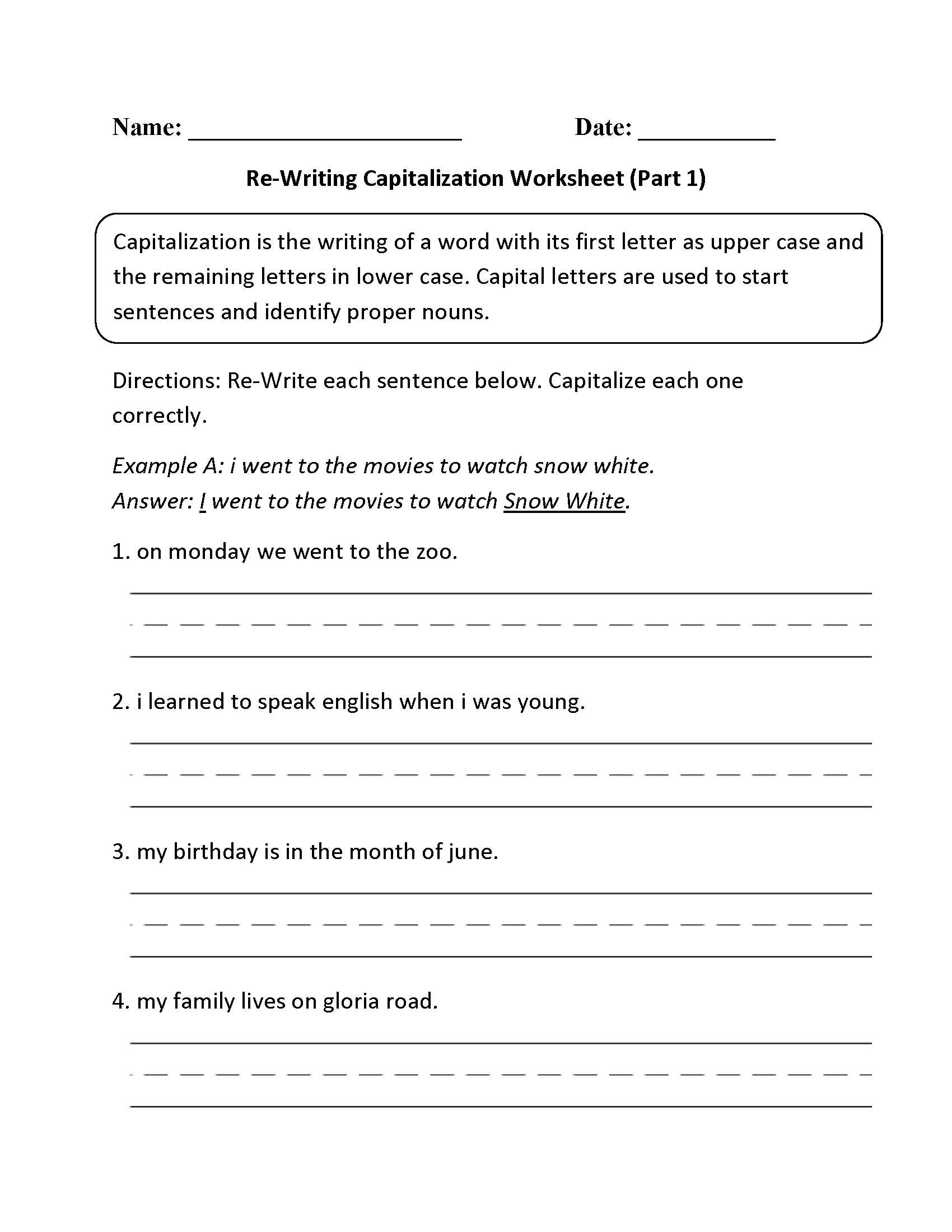 Writing Sentences Worksheets for 1st Grade Along with 1st Grade Sentence Writing Worksheets Worksheets for All