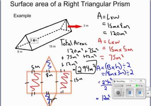 11 2 Surface areas Of Prisms and Cylinders Worksheet Answers Also solving for Surface area Of Retangular Prisms Right Triangu