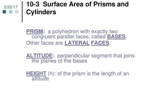 11 2 Surface areas Of Prisms and Cylinders Worksheet Answers together with 103 Surface area Of Prisms and Cylinders Ppt