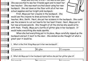 1st Grade Reading Worksheets Pdf Along with 3rd Grade Reading Worksheets with Questions Worksheets for All