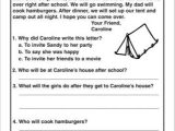 2nd Grade Comprehension Worksheets with Second Grade Reading Work Worksheets for All