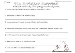 2nd Grade Grammar Worksheets Pdf together with Kids Free English Grammar Worksheets for Grade 2 the Sprinkler