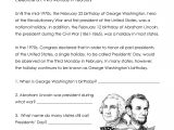 2nd Grade Reading Comprehension Worksheets Pdf Also Presidents Day Math Worksheets for First Grade
