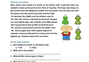 2nd Grade Reading Comprehension Worksheets Pdf together with 2nd Grade Activity Sheets Best Second Grade Reading Worksheets